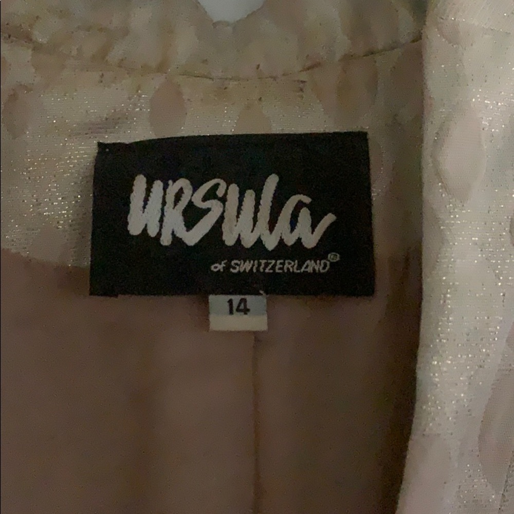 Gold Ursula of Switzerland Evening Jacket.